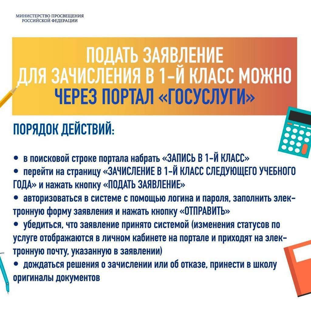 Порядок действий подачи заявления Порядок действий подачи заявления
